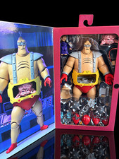 NECA TMNT Ultimate Krang Android Body The Wrath of Krang Figure VHS Box