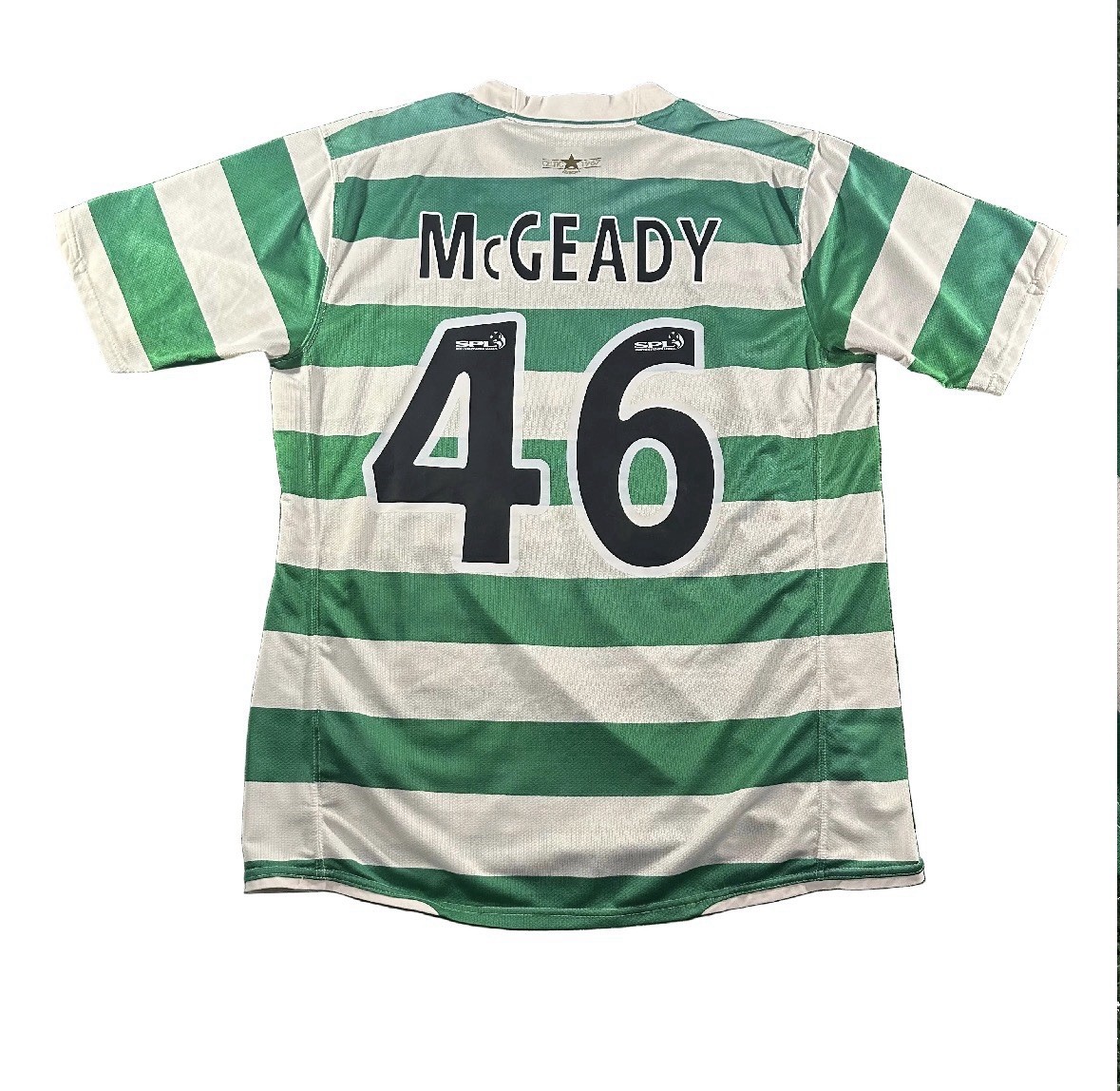 Vintage Nike Celtic FC #46 McGeady 2007/2008 Home Soccer Jersey (L