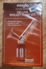 Vintage 1984 Sealed Evenflo Natural Mother's Deluxe Breast Pump Kit Nursing