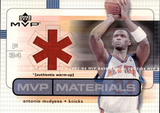 Antonio McDyess WARM UP JERSEY KNICKS 2003-04 UD MVP Basketball MVP Materials