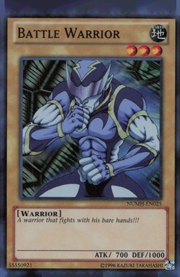 Battle Warrior NUMH-EN025 Super Rare Number Hunters Yu-Gi-Oh Unlimited Near Mint