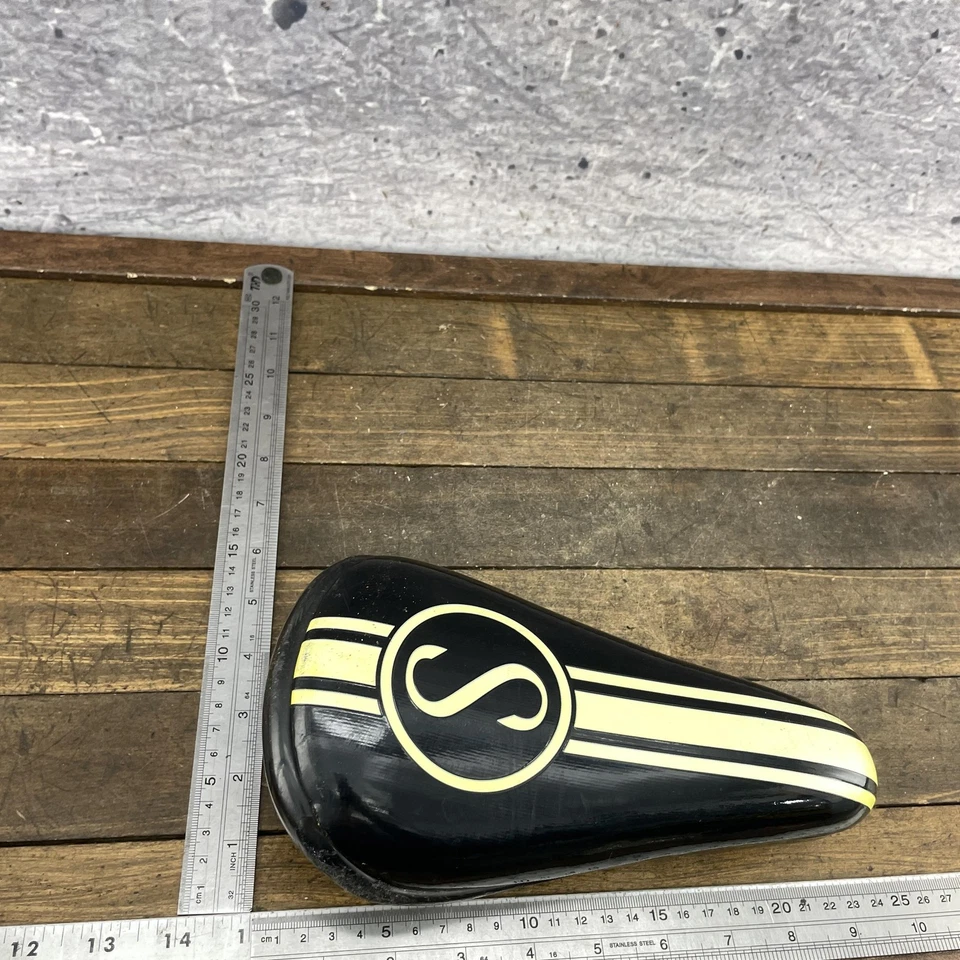 Сиденье велосипедное седло Schwinn черное с логотипом S полоса короткое маленькое для BMX - Изображение 4 из 4