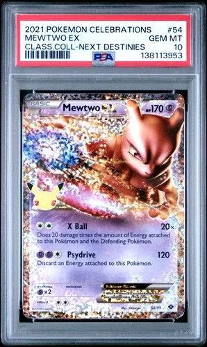 2021 Pokemon Celebrations Classic Collection #54 Mewtwo Ex PSA10