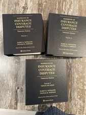 NEW Handbook On Insurance Coverage Disputes 20th Edition Vol 1-3 Ostrager Newman