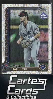 Gage Miller 2025 Topps Pro Debut #PD-180 Sparkle Foil Beloit Sky Carp 27/175