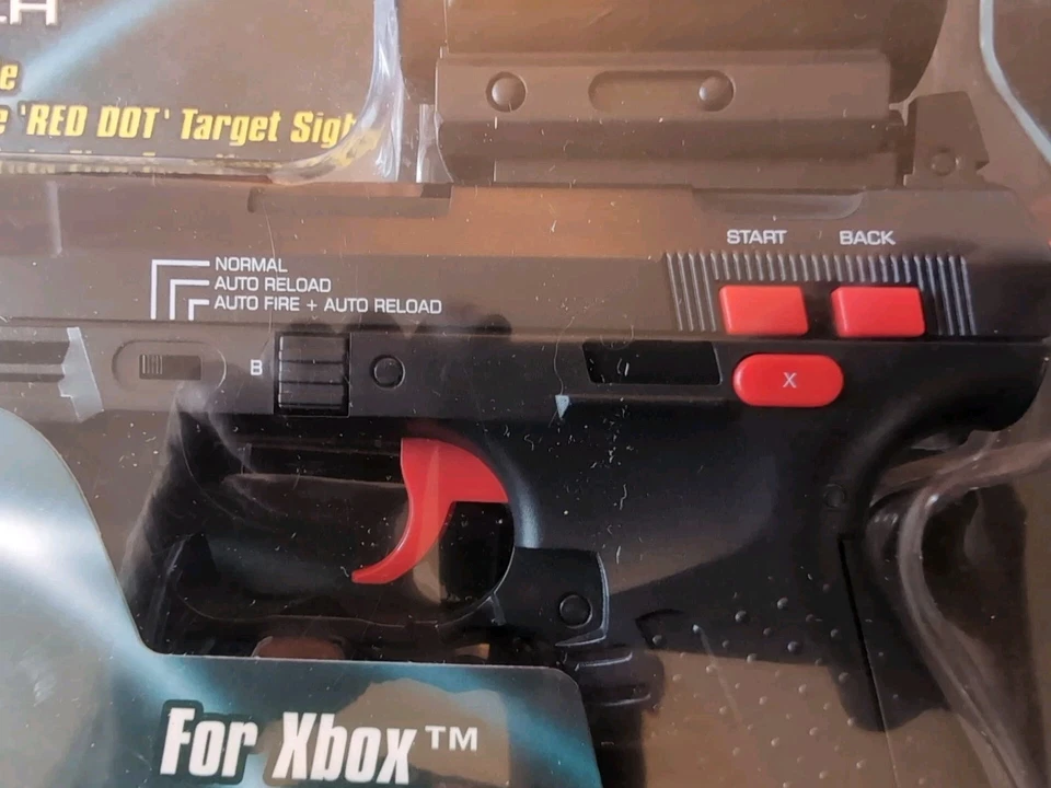 MICROSOFT XBOX ORIGINAL LIGHT GUN PISTOL BLASTER Sharp Shooter NEW CONTROL N281 - Image 3 of 4