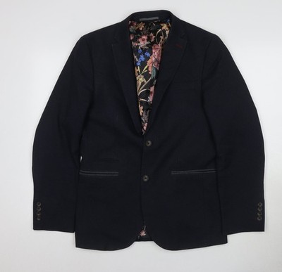 Next Herren Blazer schwarz, Größe 38, Regular Fit