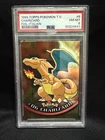 1999 Topps Charizard TV PSA 8 N mint Foil 1st First Edition Blue Label POKEMON