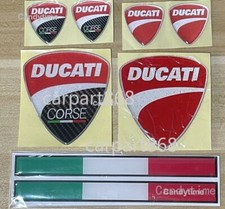 Domed 3D Motorcycle DUCATI Badge Sticker Fuel Tank Fairing Body Emblem Decal #66