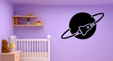Wall Decal Planet Spaceship Space Rocket Universe Vinyl Sticker (ed1853)