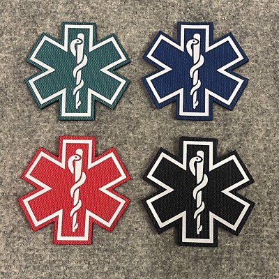 Sanitäter Star Of Leben Erste Hilfe Nylon Reflektierend Moral Patch Trauma Pack,