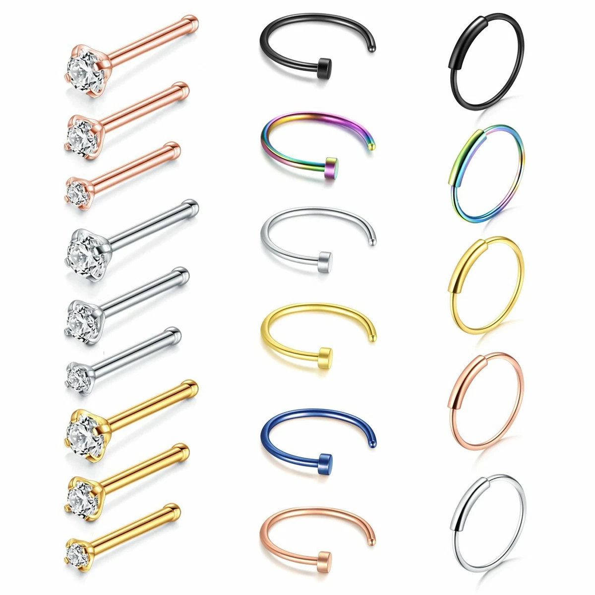 22g nose piercing outlet