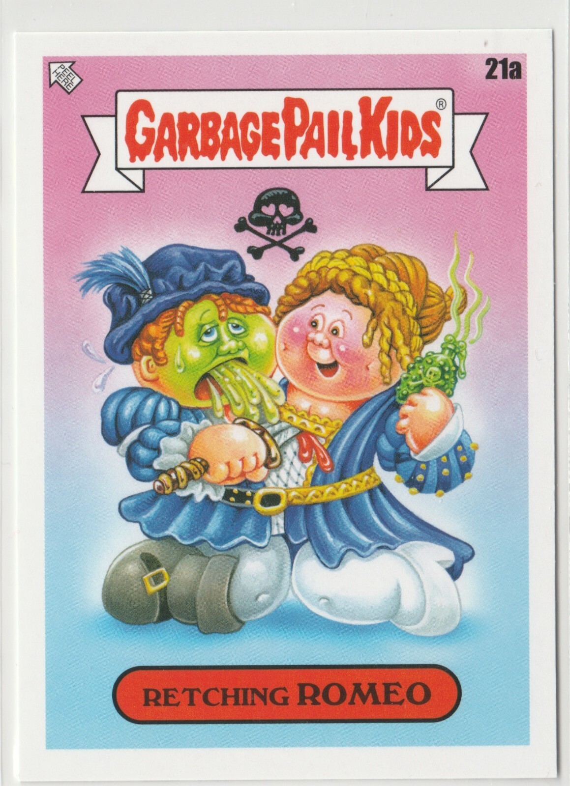 Retching Romeo #21a Garbage Pail Kids GPK 2022 Book Worms Trading Card  