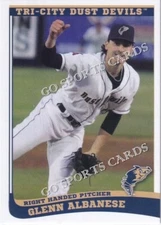2022 Tri City Dust Devils Glenn Albanese RC Rookie Los Angeles Angels