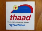 STICKER STICKER LOCKHEED THAAD THEATER HIGH ALTITUDE AREA DEFENSE