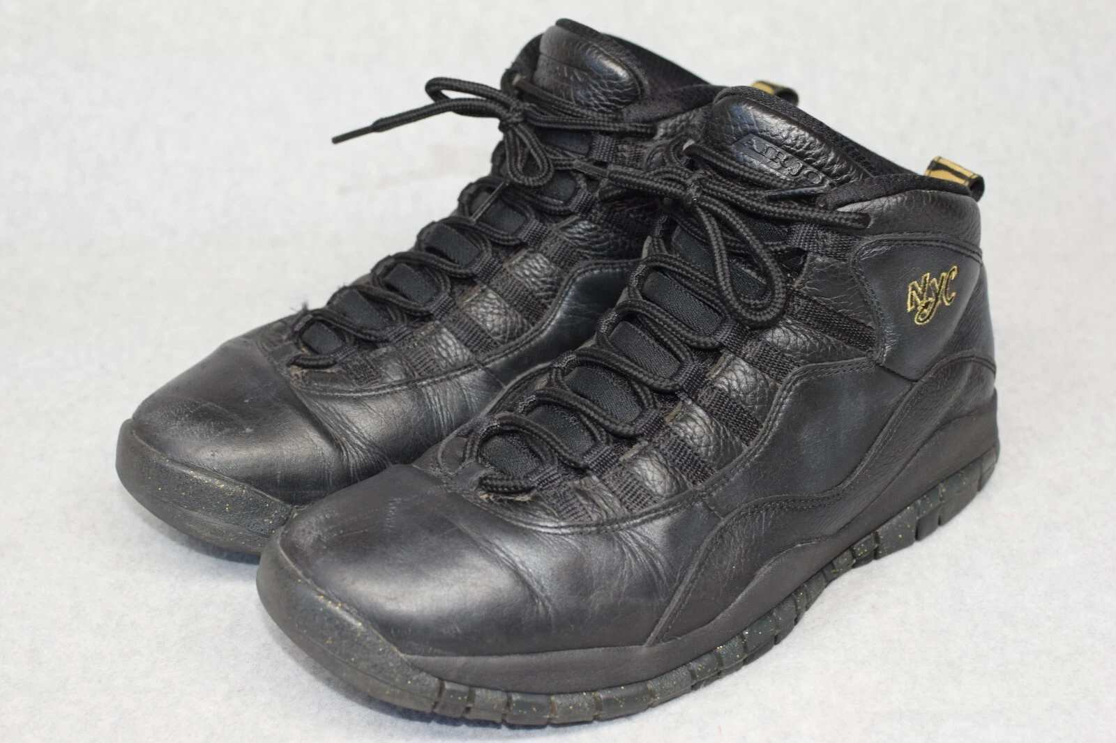 Scarpe da basket Air Jordan da uomo 10 5 retrò New York pelle nera 310805 012