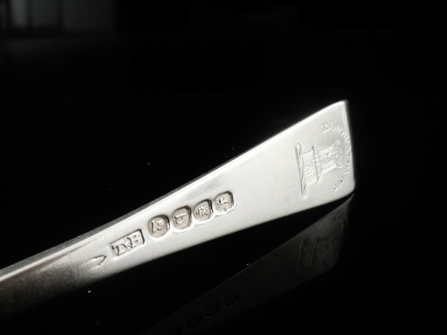 CRESTED Antique Sterling Silver Dessert Fork, Thomas Wilkes Barker, London 1817 - Picture 10 of 10
