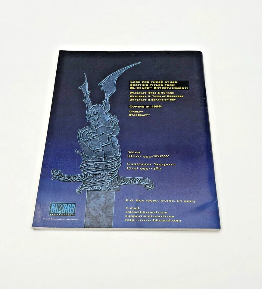 WarCraft II Tides of Darkness (PC/Mac Dos 2, 1995) Manual Guide Book ONLY - Image 2 of 4
