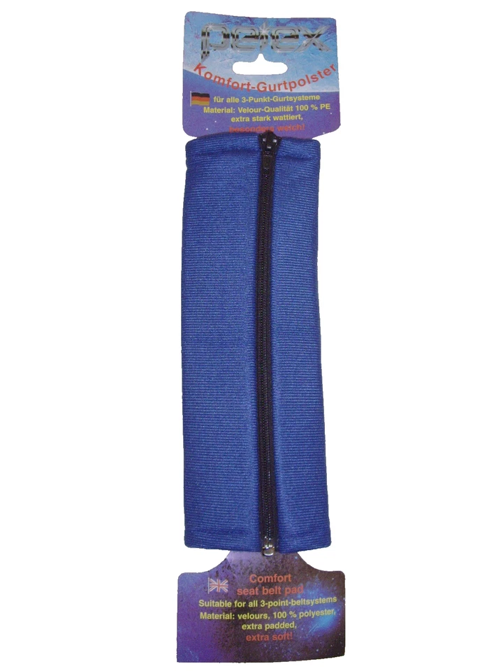 MARKENLOS Gurtpolster Sicherheitsgurt Gurtschoner für 3-Punkt-Gurtsystem blau