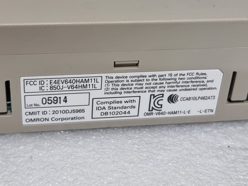 OMRON V640-HAM11-L-ETN RFID Systems CIDRW Amplifier Unit - Picture 6 of 8