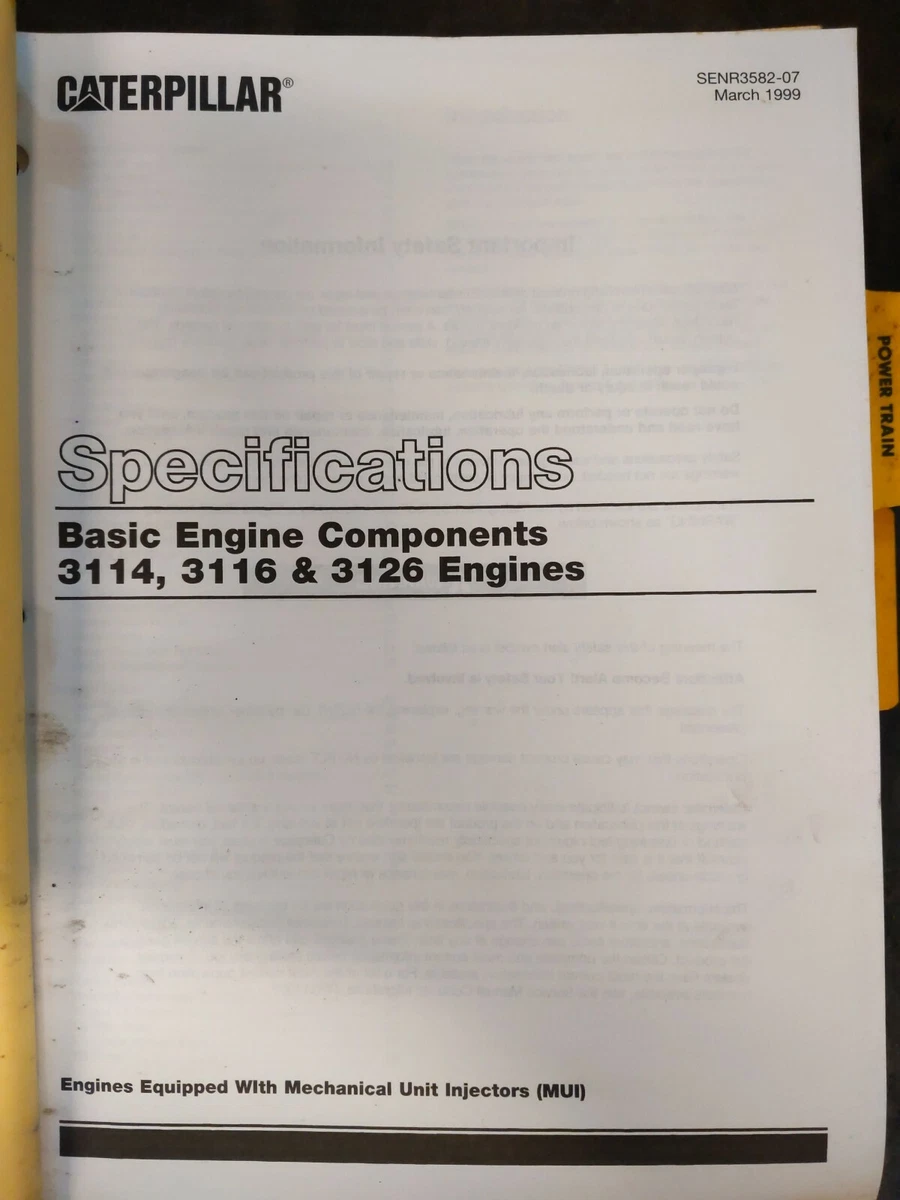 Q&A Caterpillar Bolt Torque Chart Cat C7, C15, 3126 Specs, 59 OFF