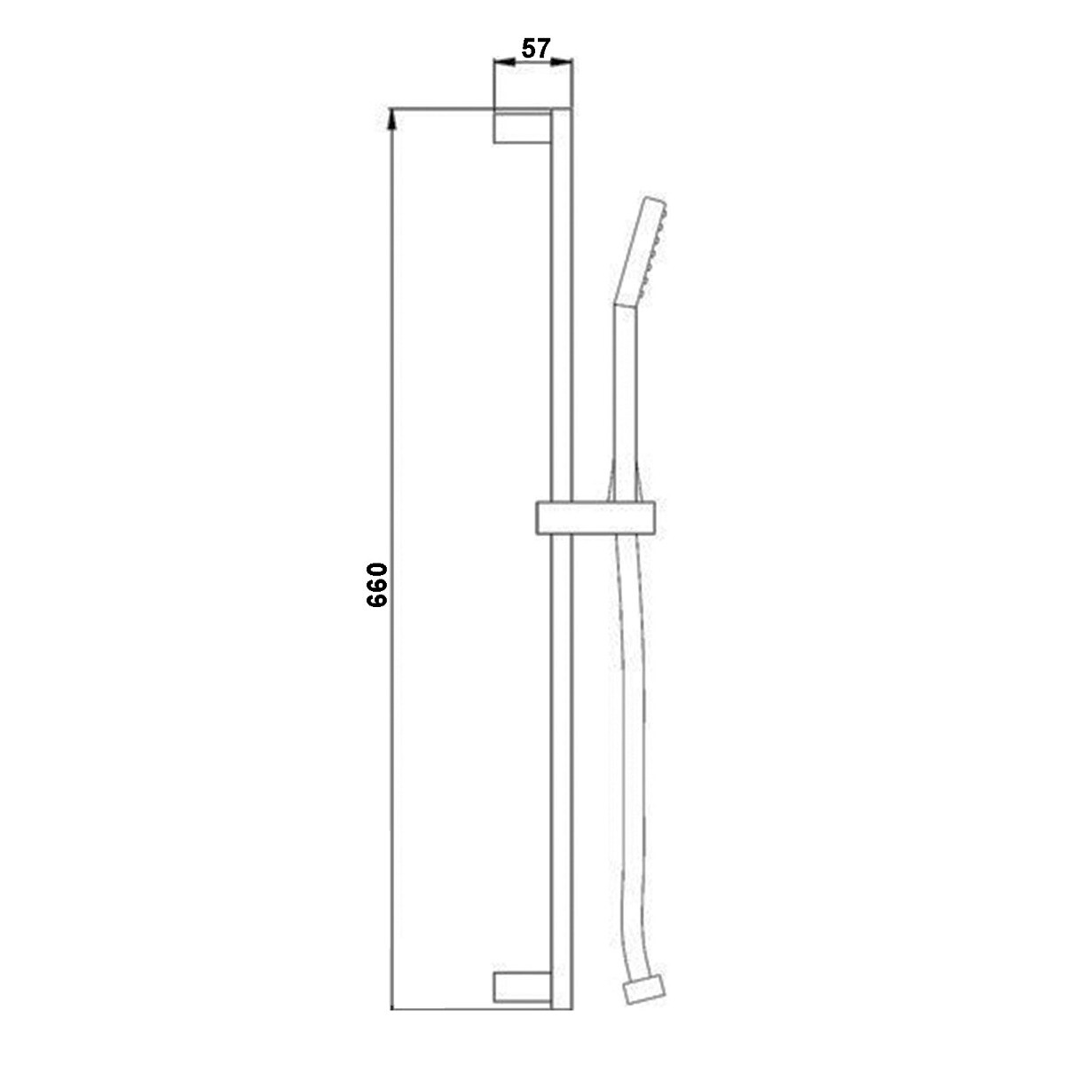 Oasis Thermostatic Shower Bar Mixer Valve & Slider Rail Handset eBay