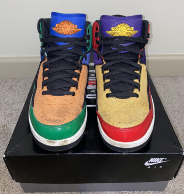 Nike Womens Air Jordan 2 Retro Multi-Color W 10 M 8.5 CT6244-600