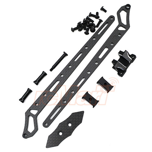 Yeah Racing Graphite Vertical Topdeck Set w/ ESC Mount for YD2S #YKYD-022BK
