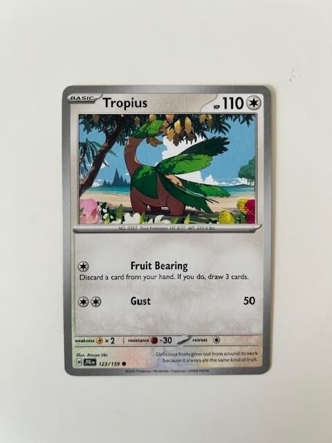 Pokemon Tropius 123/159 Sv09: Journey Together Regular - NM/M