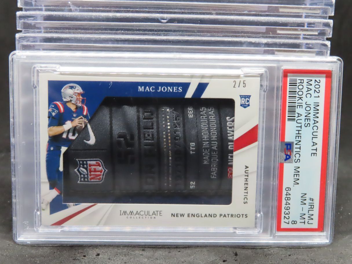 Mac Jones Panini Immaculate Collection Rookie Authentics Memorabilia #IRLMJ Base