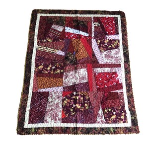 Patchwork Quilt Throw Blanket 35"x44" Floral Square ...
