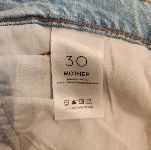 NEW Snacks by Mother Double Pleat Fun Dip Short Fray in Just a Nibble Wash 30 - Picture 6 of 9