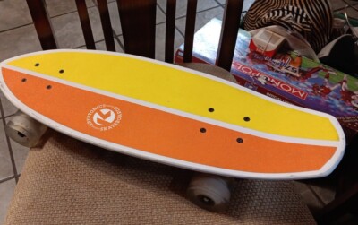 Kryptonics : Mini Fat Cruiser 23 Skateboard Orange Jaune