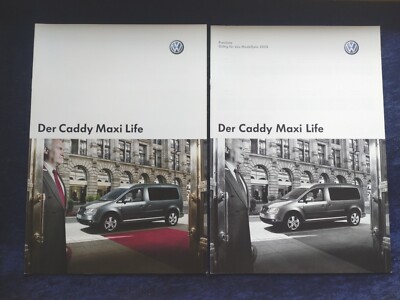 VW Caddy  Maxi Life Prospekt 09.2007 + Preisliste