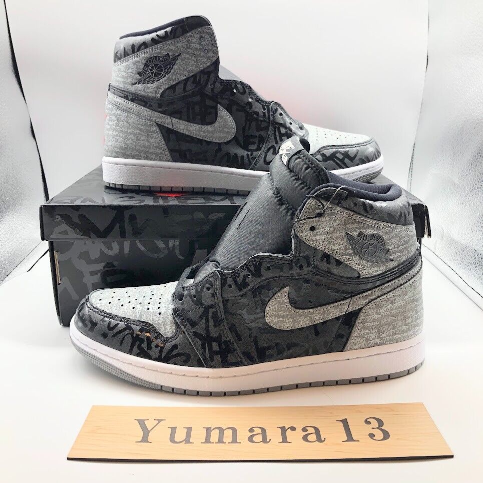Nike Jordan 1 High OG Rebellionaire Black Gray 555088-036 Nike Jordan 1 High OG Rebellionaire Black Gray 555088-036