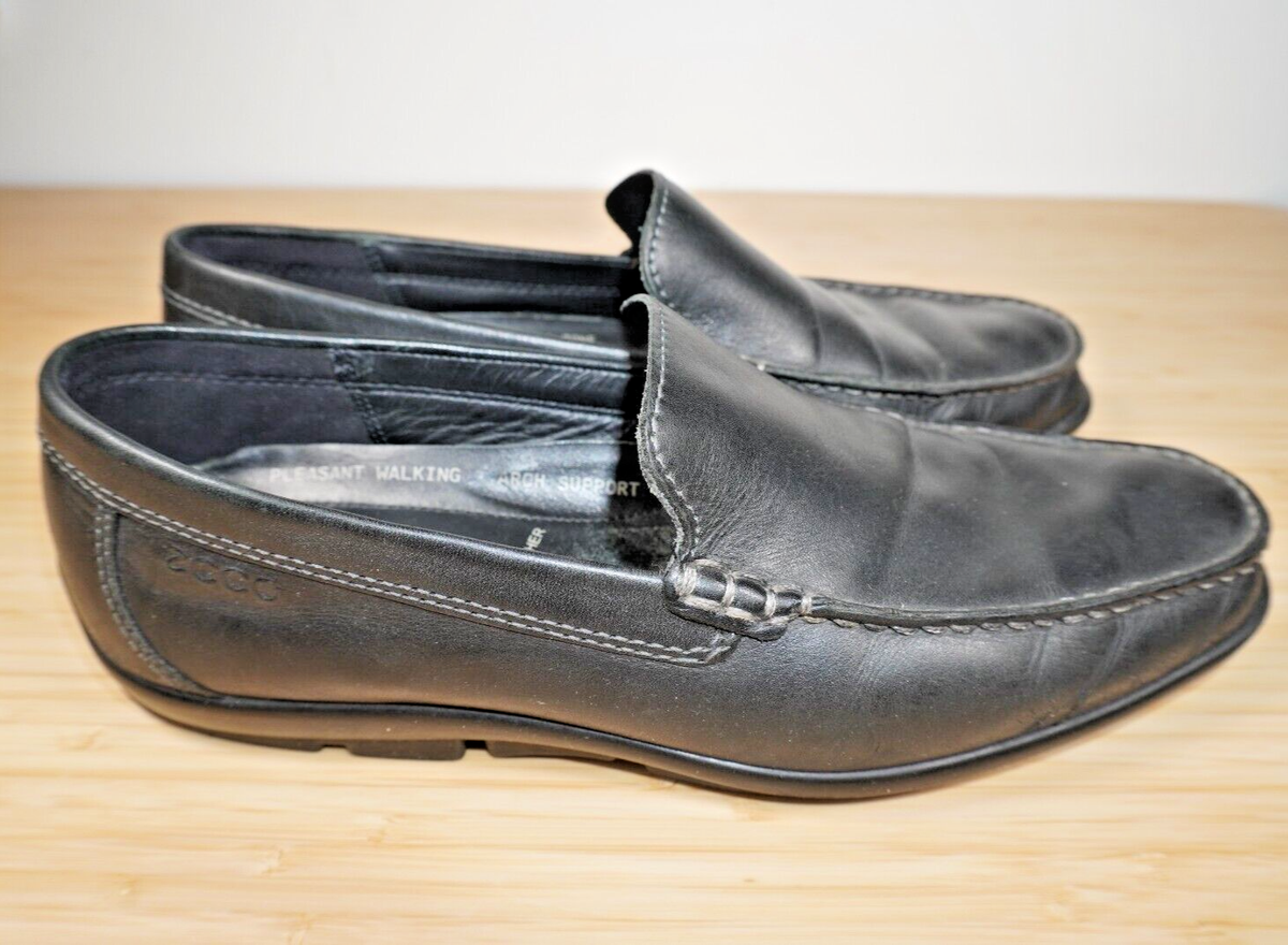 EUC Men’s ECCO Classic Moc 2.0 Loafer Slides Genuine Leather ECCO - Brandclub - ECCO Classic Moc 2.0 Slip-On main image 2