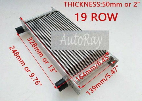 13"x7"x2'' Unierversal 19 Row Engine Transmission AN10 Oil Cooler Sliver - Foto 1 di 6