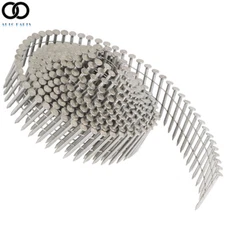3600Pcs 1-1/4" ×.09" Ring Shank Stainless Steel Siding Nails 15 Degree Wire Coil