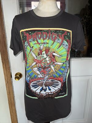 Prodigy State Detroit Theater Wednesday 24 Gray T Shirt RARE GVC