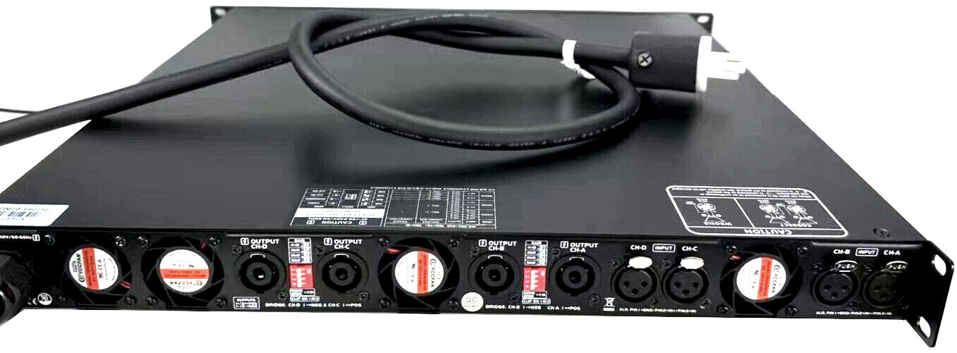 Admark AD442 Pro Power Amplifier One Space Rack-Mountable 4200W x 4 @ 8 ...