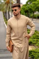 Lawung Mens Thobe Al Ameer Jubba Arab Islamic Thaub Muslim Dishdasha AA2429