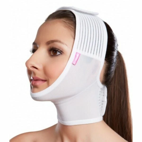 LIPOELASTIC Fascia Post Operatoria Viso FM Extra Guaina facciale due chiusure