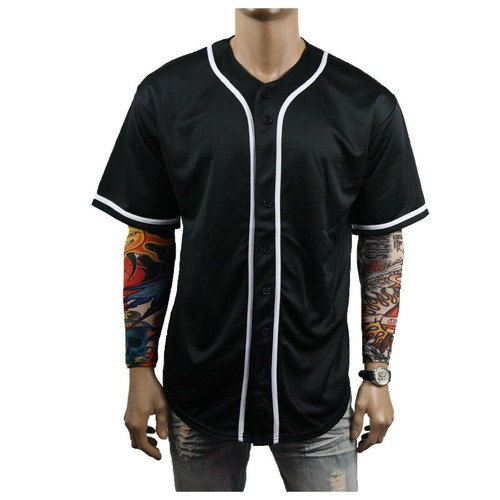 Mens Baseball Jersey Raglan Stripe Sports Uniform Team Hipster Tee Casual S-3X - 第 107/155 張圖片