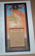 1976 print ad - Almaden Vineyards Wine art grapes Los Gatos Paicines vintage AD