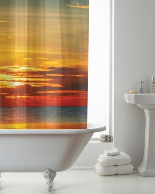 Bathroom Shower Curtain Waterproof Bathtub Bathing Curtains Easy Clean And Wipe Peva Shower Curtains Bathing Curtain With Hooks Bathroom Shower Curtain Waterproof Bathtub Bathing Curtains Easy Clean And Wipe Peva Shower Curtains Bathing Curtain With Hooks