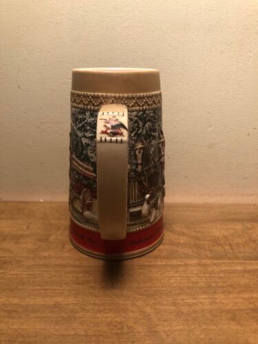Cerveza Navidad Budweiser Stein 1987 Serie “C” - Imagen 4 de 5