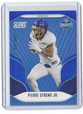 2022 Score NFL Draft Showcase #19 Pierre Strong Jr.  48/100 Jackrabbits Patriots