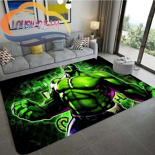 Alfombra 3D Marvel Hulk alfombra infantil niño alfombrilla moderna alfombrilla de puerta - Imagen 9 de 16