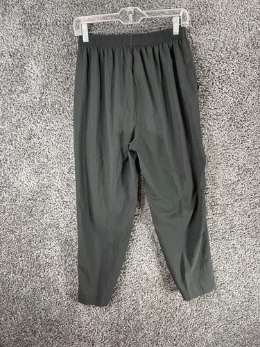 Cortiva Pants Women's Medium Black Elastic Waist Pleated Straight Leg Pull On - Picture 2 of 11