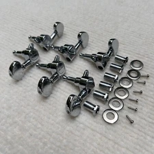 Schecter Guitar Tuners Tuning Pegs Machine 3L+3R Chrome 6PC
